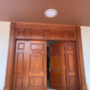 Cửa Gỗ Tự Nhiên 4 Cánh CG4C-14