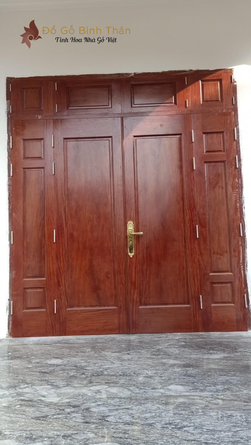 Cửa Gỗ Tự Nhiên 4 Cánh CG4C-16