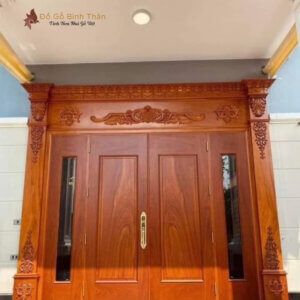 Cửa Gỗ Tự Nhiên 4 Cánh CG4C-22