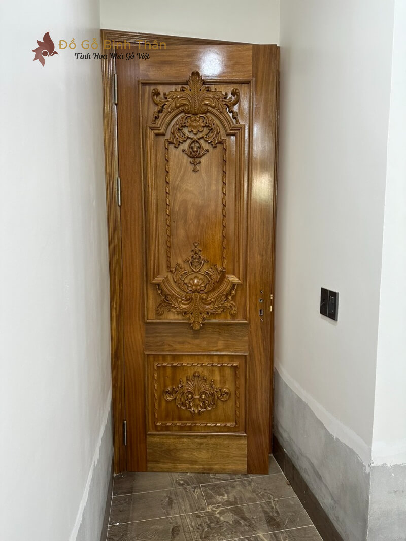 Cửa Gỗ Tự Nhiên Thông Phòng CGTP-07